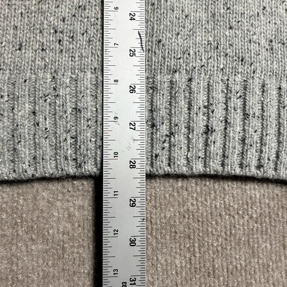 UNTUCKit Sweater Mens 2XL Gray Lambswool Mock Neck Button Henley Pullover EUC - Picture 10 of 13